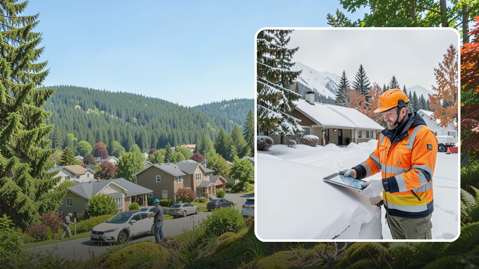 Snow Load Assessment in Index, Snohomish County, WA - We evaluate roof snow loads so you know whether accumulation has reached a dangerous weight.