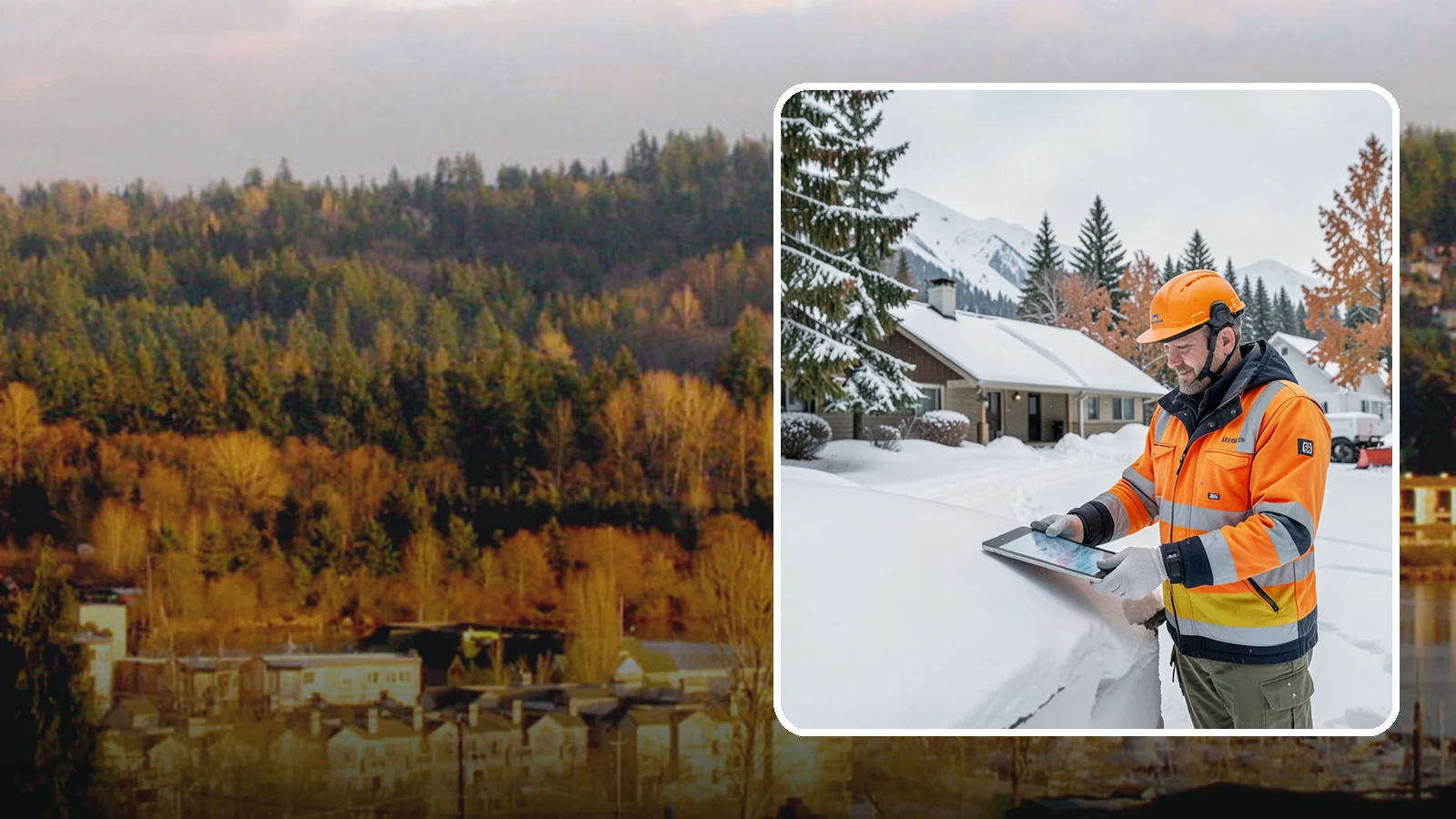Snow Load Assessment in Kenmore, King County, WA - We evaluate roof snow loads so you know whether accumulation has reached a dangerous weight.