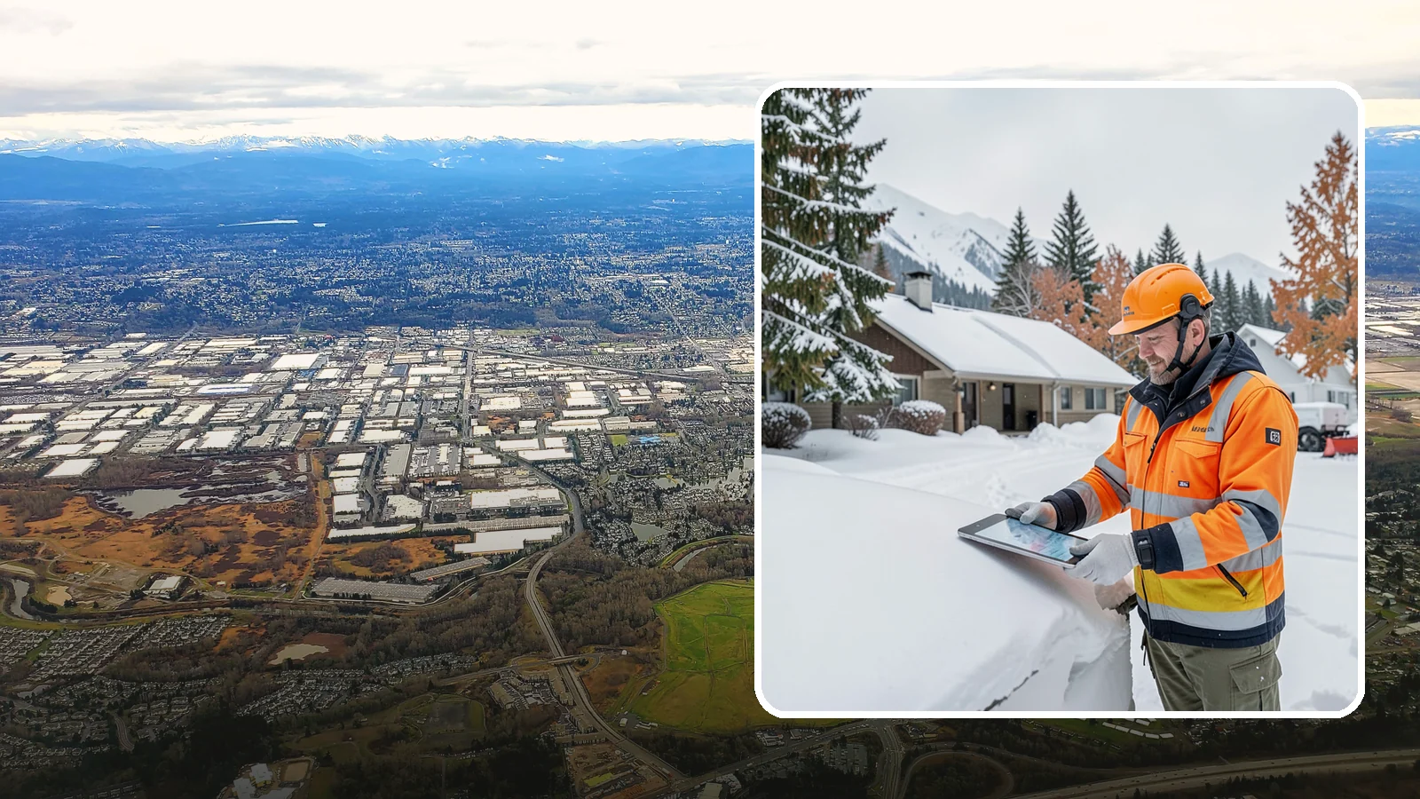 Snow Load Assessment in Kent, King County, WA - We evaluate roof snow loads so you know whether accumulation has reached a dangerous weight.