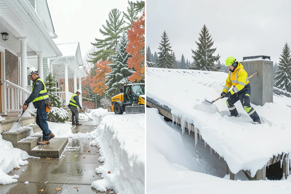 Snow Load Assessment in Mercer Island, King County, WA - Measure snow depth across representative roof areas