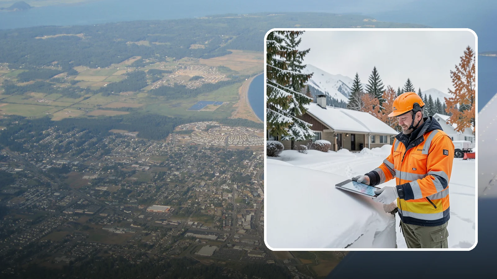 Snow Load Assessment in Oak Harbor, Island County, WA - We evaluate roof snow loads so you know whether accumulation has reached a dangerous weight.