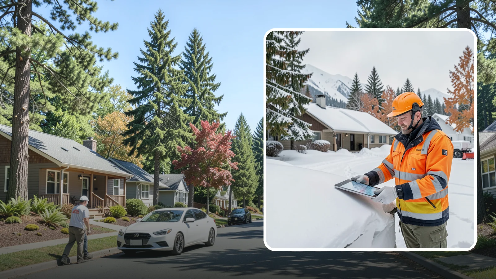 Snow Load Assessment in Orting, Pierce County, WA - We evaluate roof snow loads so you know whether accumulation has reached a dangerous weight.