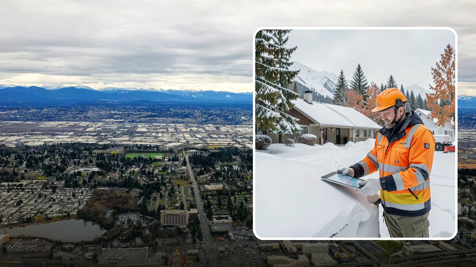 Snow Load Assessment in SeaTac, King County, WA - We evaluate roof snow loads so you know whether accumulation has reached a dangerous weight.