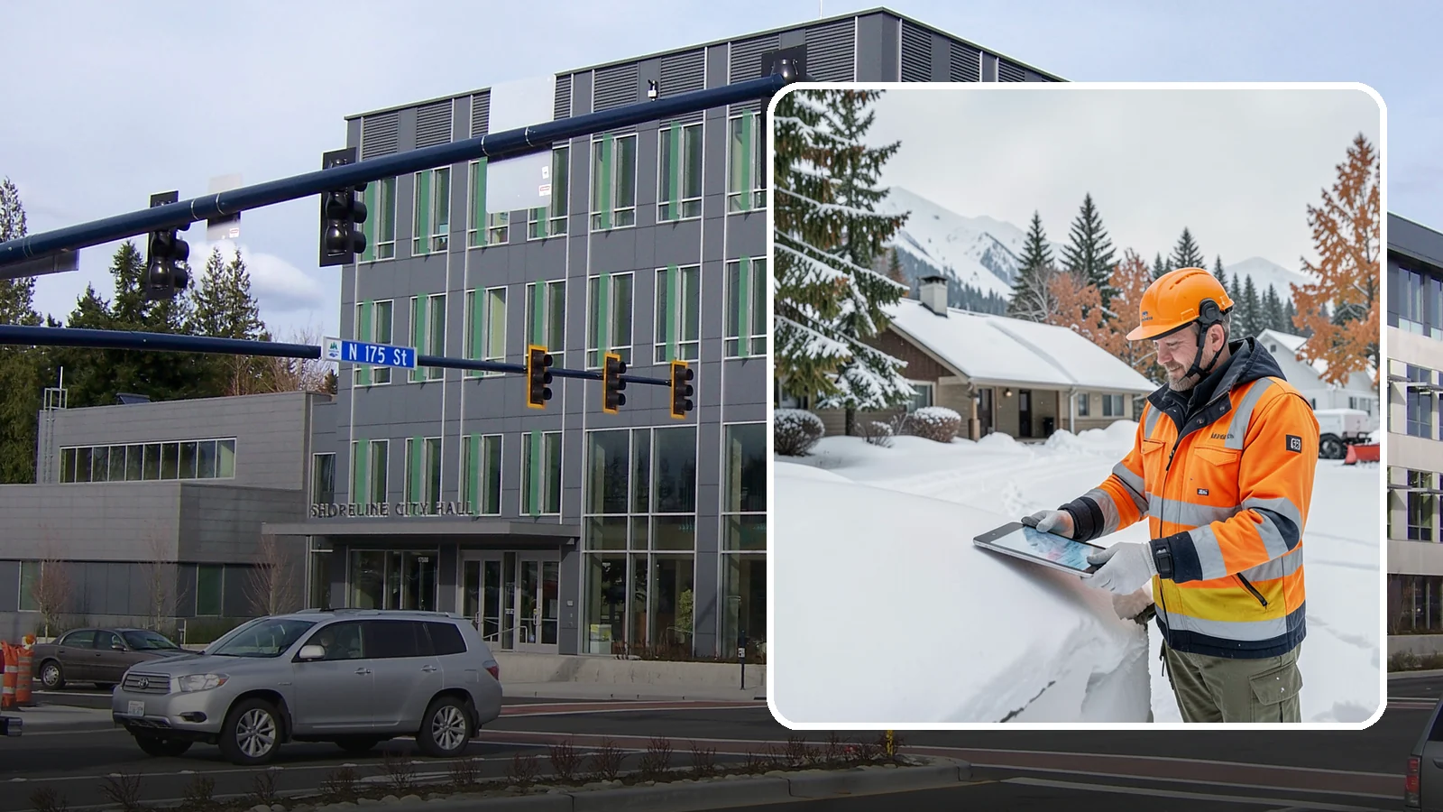 Snow Load Assessment in Shoreline, King County, WA - We evaluate roof snow loads so you know whether accumulation has reached a dangerous weight.