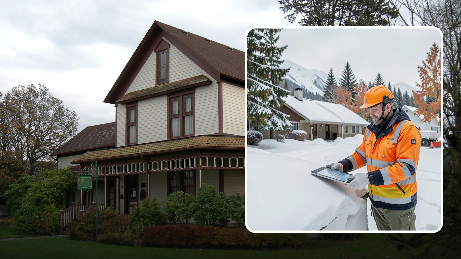 Snow Load Assessment in Sumner, Pierce County, WA - We evaluate roof snow loads so you know whether accumulation has reached a dangerous weight.