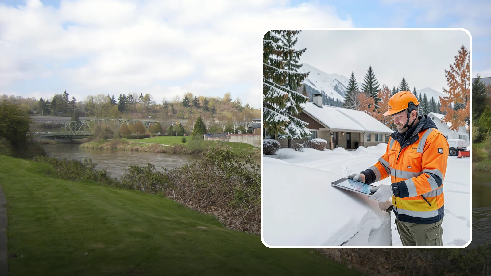 Snow Load Assessment in Tukwila, King County, WA - We evaluate roof snow loads so you know whether accumulation has reached a dangerous weight.