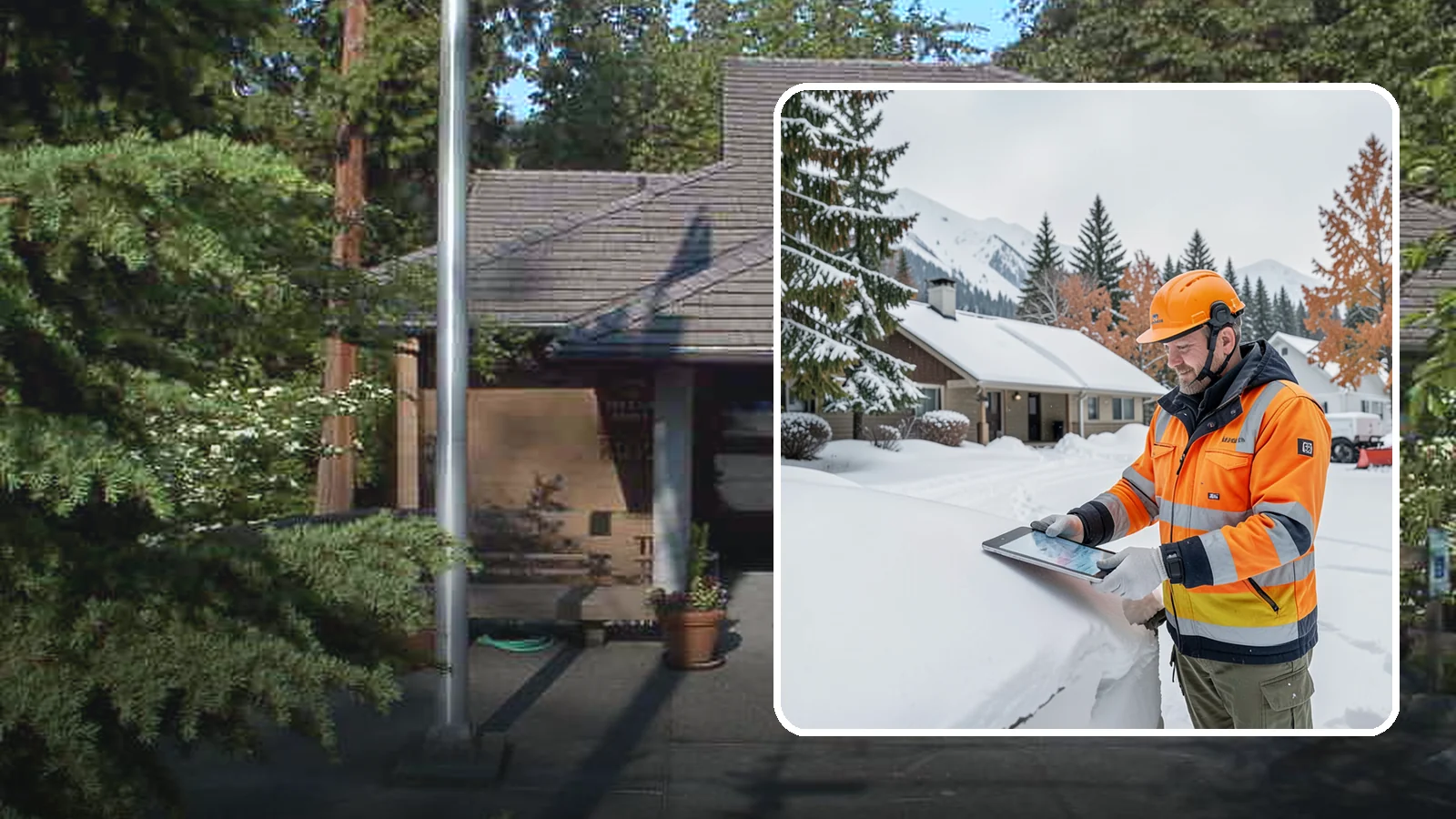 Snow Load Assessment in Yarrow Point, King County, WA - We evaluate roof snow loads so you know whether accumulation has reached a dangerous weight.