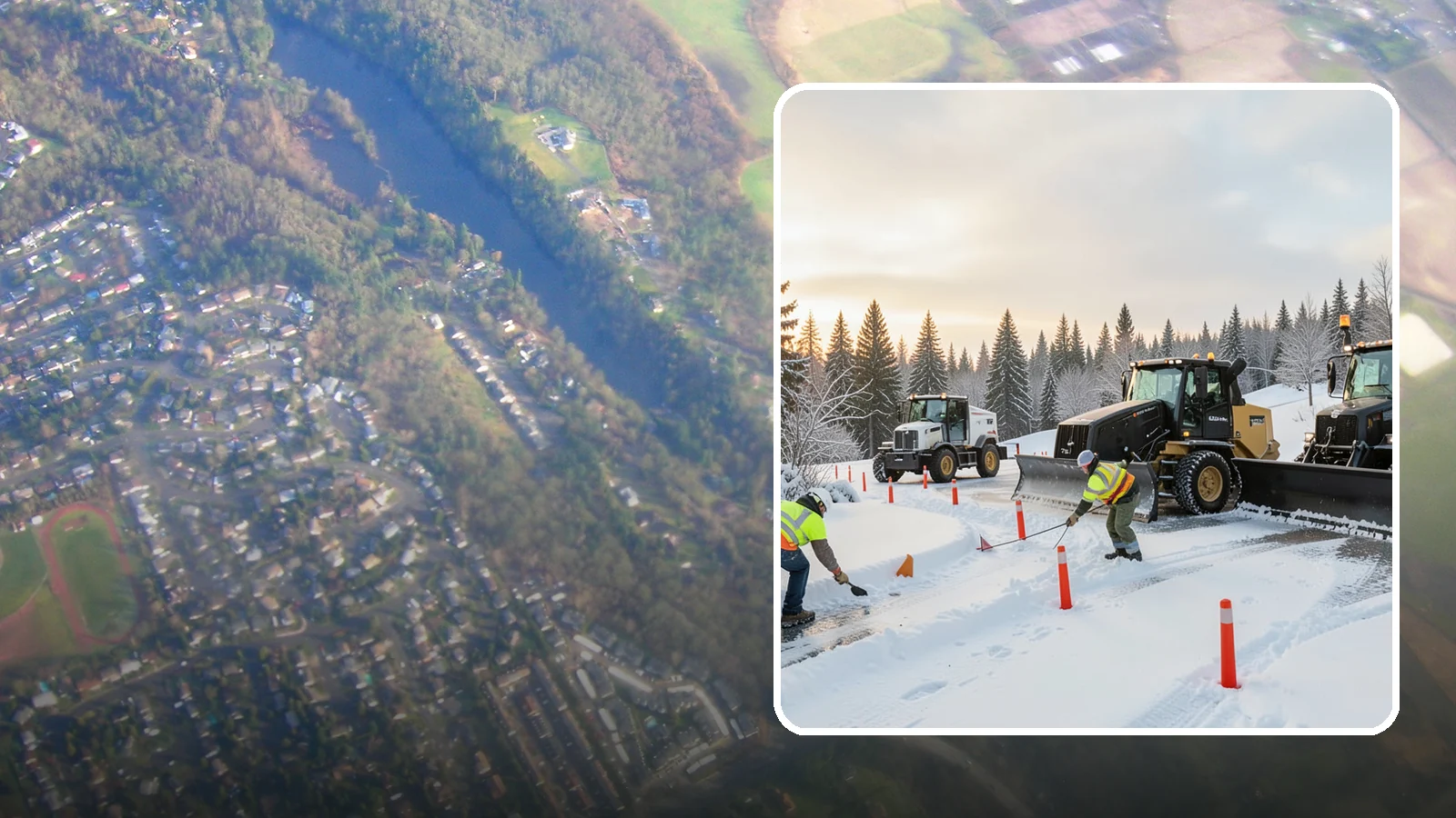 Snow Marker Installation in Algona, King County, WA - We plant snow markers along your driveway edges, islands, and hidden features so plows work fast and damage nothing when snow...