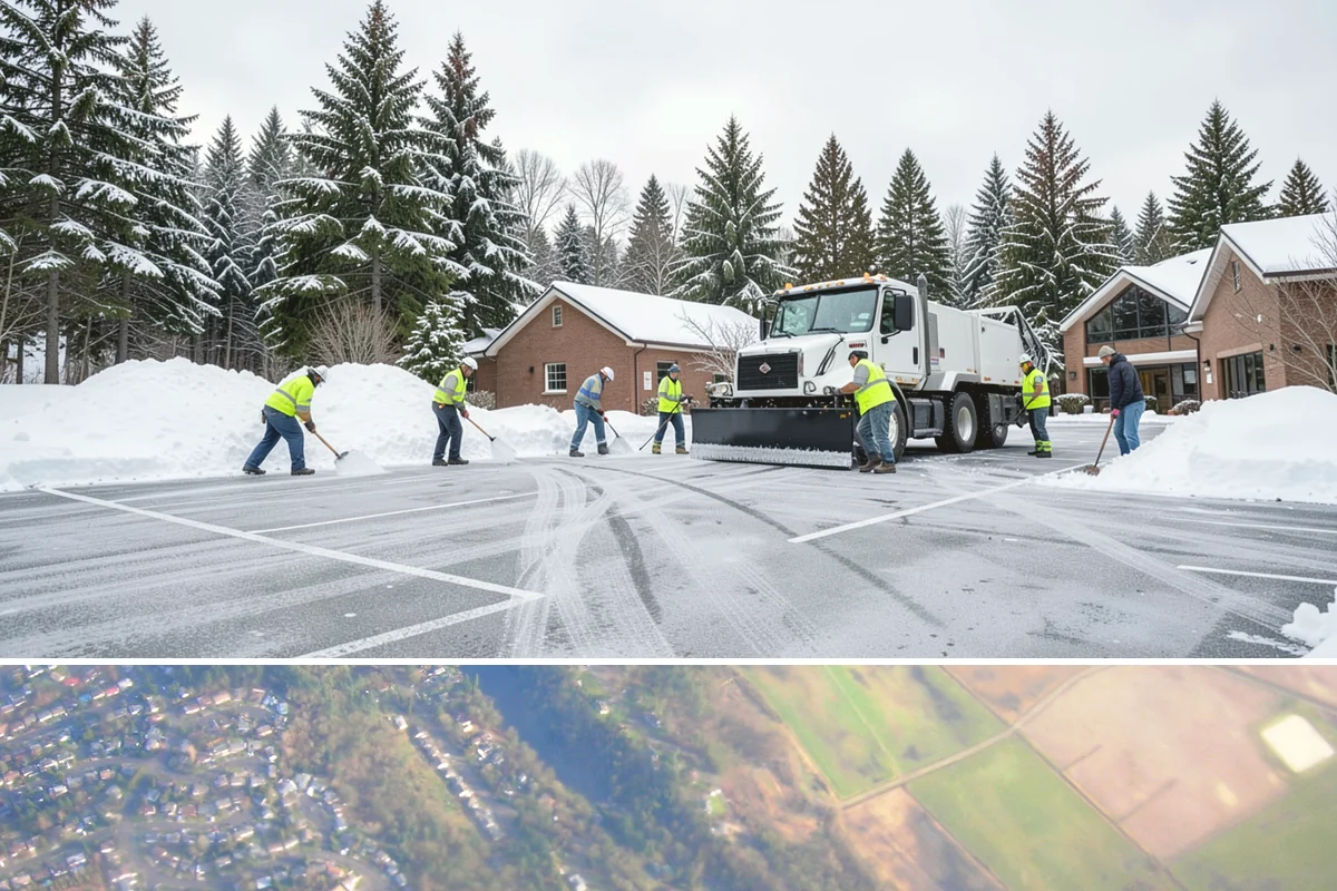 Snow Marker Installation in Algona, King County, WA - Markers go in during the dry weeks of autumn and come out in March once lowland freeze risk has clearly ended.