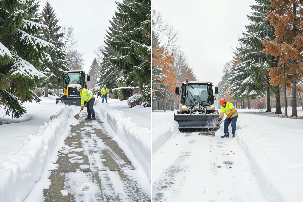 Snow Marker Installation in Anacortes, Skagit County, WA - We identify pavement edges and vulnerable features with you on-site