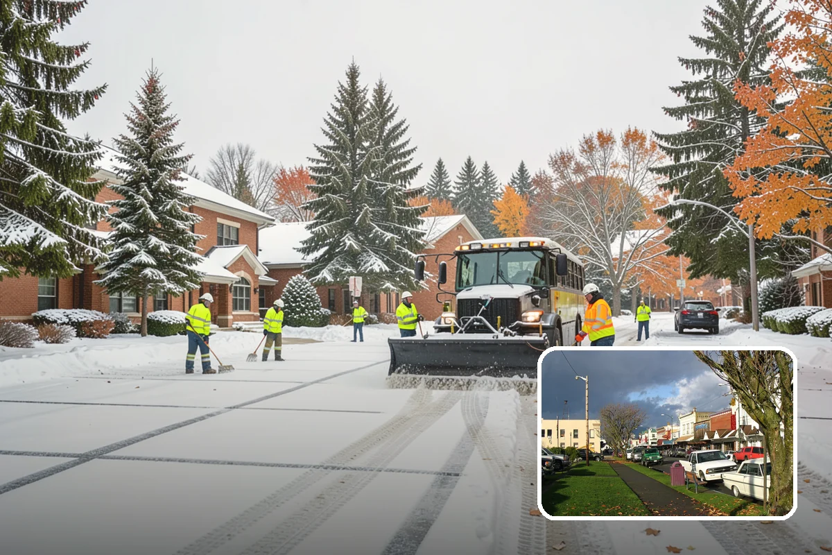 Snow Marker Installation in Arlington, Snohomish County, WA - Prevents blade damage to curbs, sprinkler heads, and landscaping