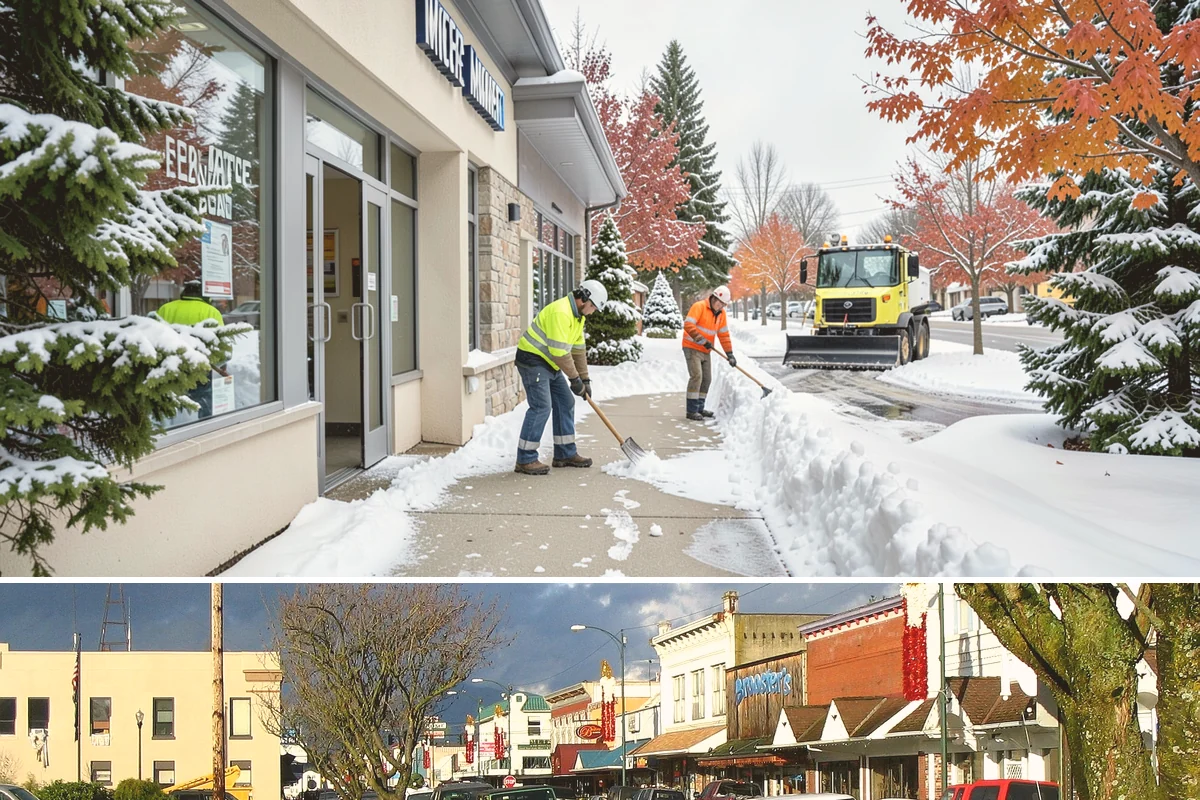 Snow Marker Installation in Arlington, Snohomish County, WA - Markers go in during the dry weeks of autumn and come out in March once lowland freeze risk has clearly ended.