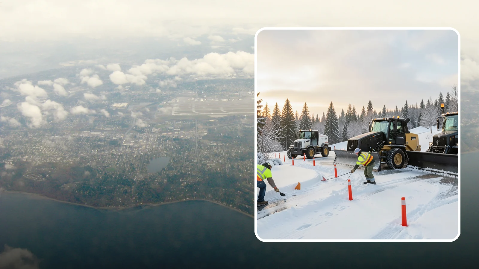 Snow Marker Installation in Burien, King County, WA - We plant snow markers along your driveway edges, islands, and hidden features so plows work fast and damage nothing when snow...