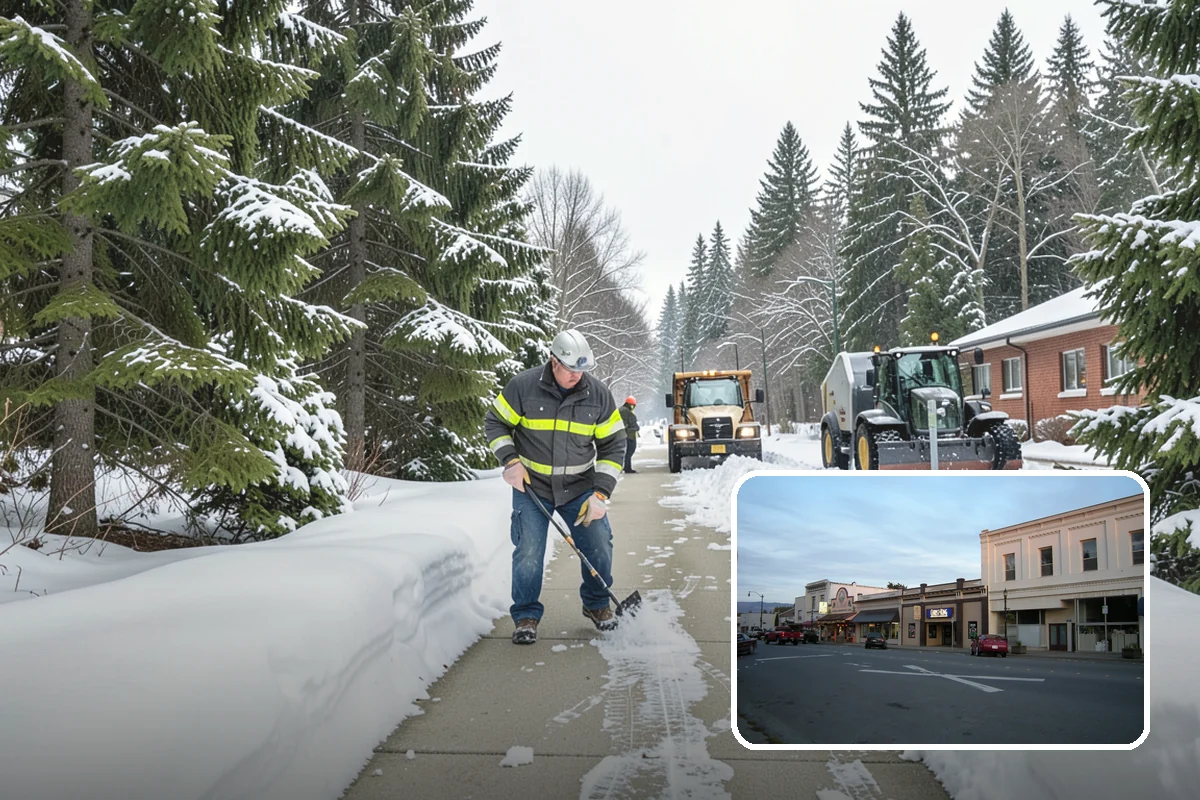 Snow Marker Installation in Burlington, Skagit County, WA - Prevents blade damage to curbs, sprinkler heads, and landscaping