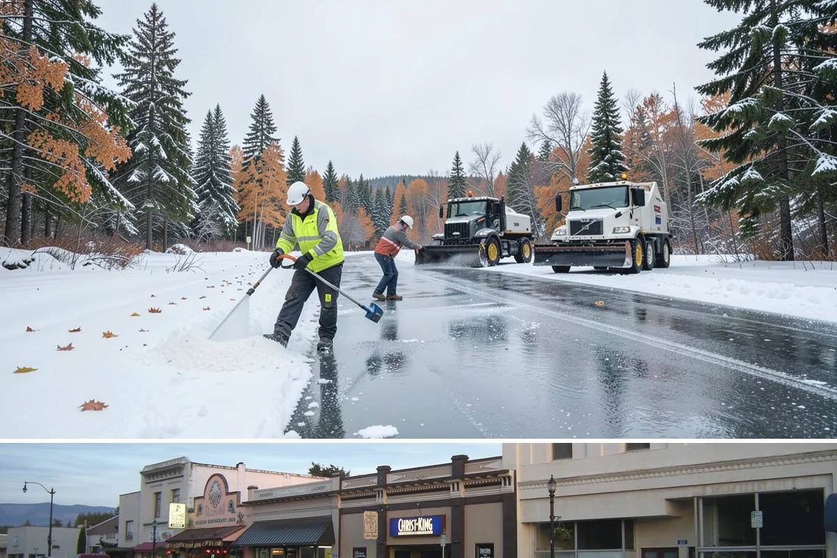 Snow Marker Installation in Burlington, Skagit County, WA - Markers go in during the dry weeks of autumn and come out in March once lowland freeze risk has clearly ended.