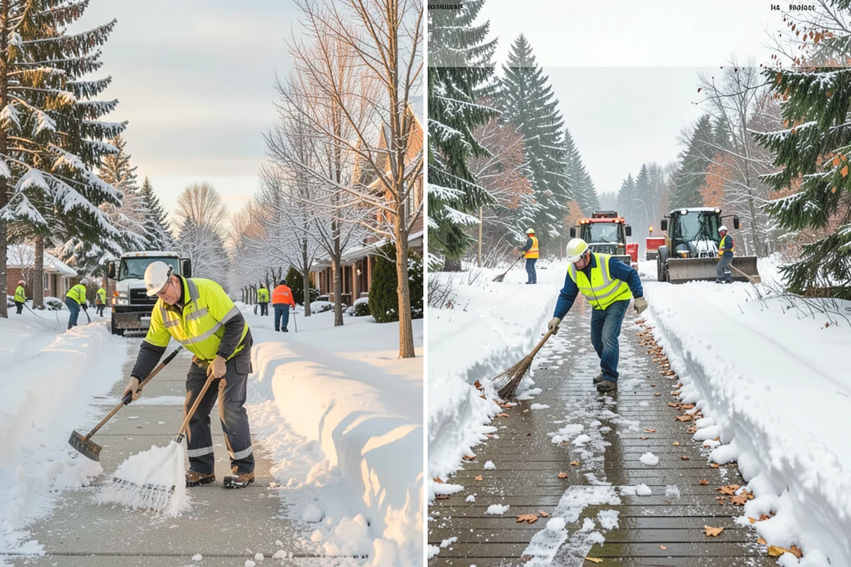 Snow Marker Installation in Carnation, King County, WA - We identify pavement edges and vulnerable features with you on-site
