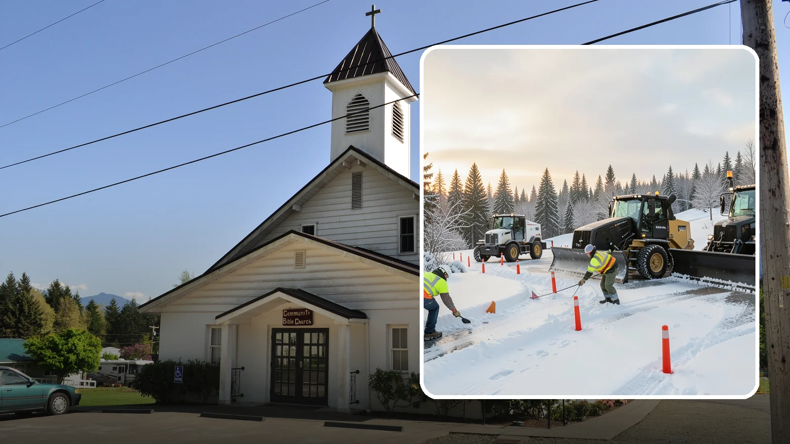Snow Marker Installation in Concrete, Skagit County, WA - We plant snow markers along your driveway edges, islands, and hidden features so plows work fast and damage nothing when snow...