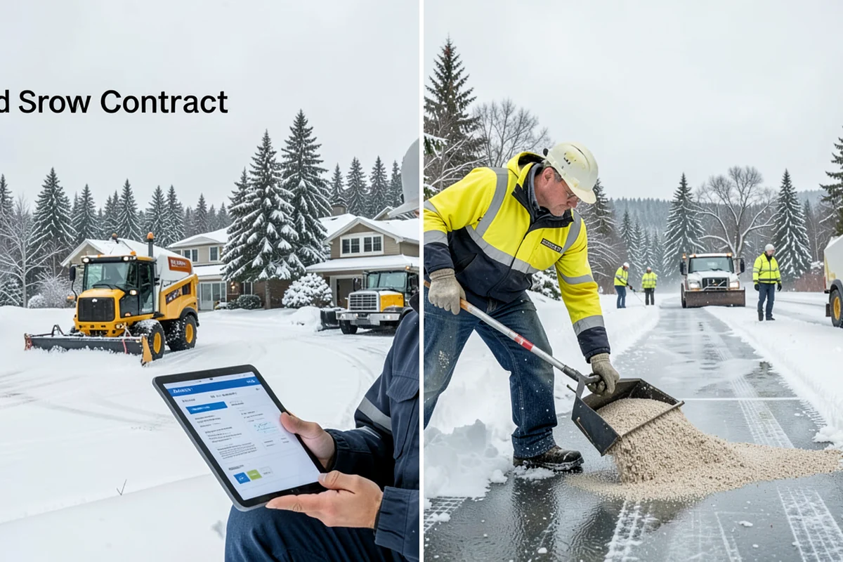 Snow Marker Installation in Concrete, Skagit County, WA - We identify pavement edges and vulnerable features with you on-site