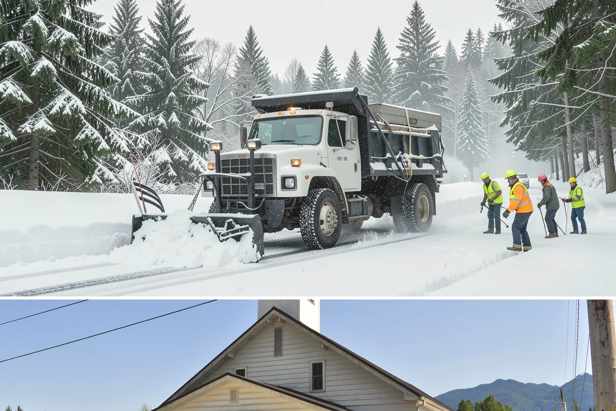 Snow Marker Installation in Concrete, Skagit County, WA - Markers go in during the dry weeks of autumn and come out in March once lowland freeze risk has clearly ended.