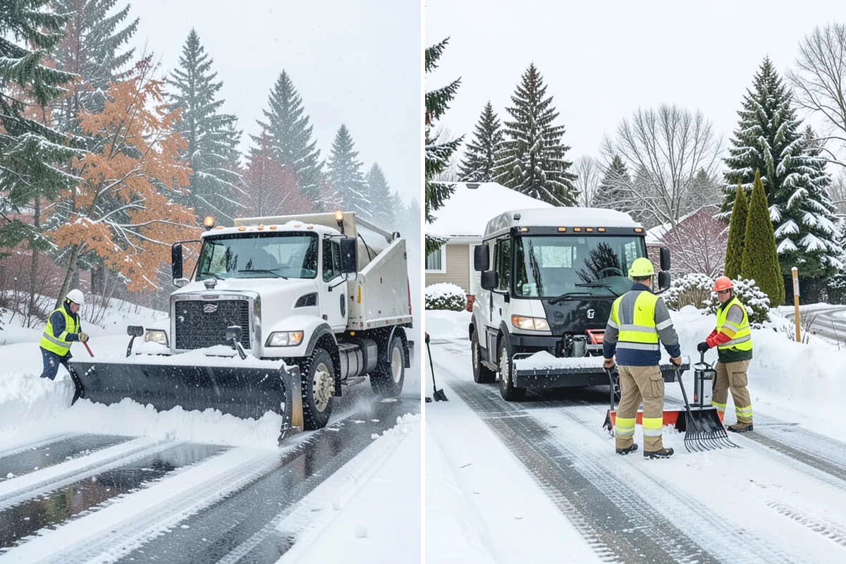 Snow Marker Installation in Darrington, Snohomish County, WA - We identify pavement edges and vulnerable features with you on-site