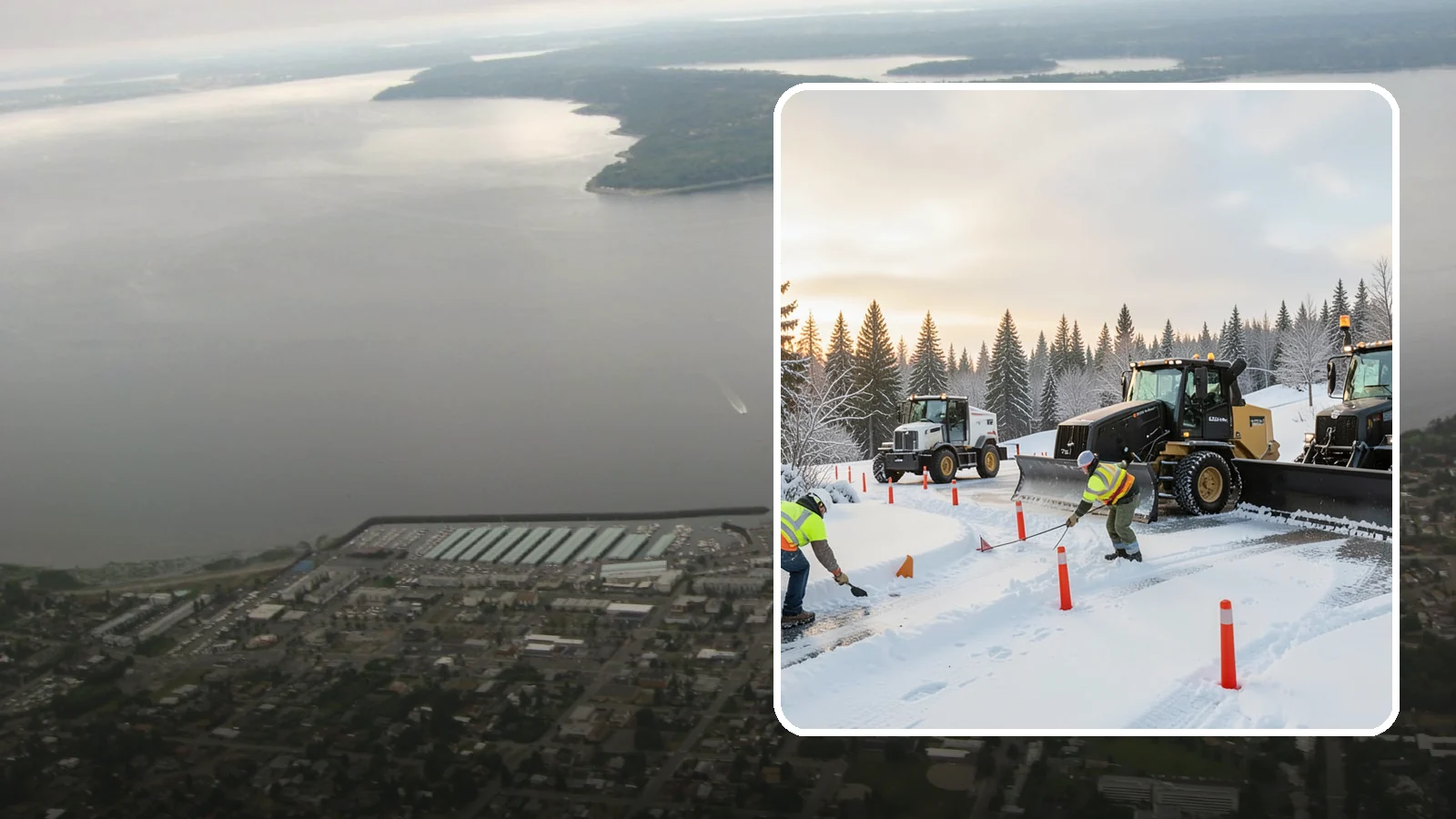 Snow Marker Installation in Des Moines, King County, WA - We plant snow markers along your driveway edges, islands, and hidden features so plows work fast and damage nothing when snow...