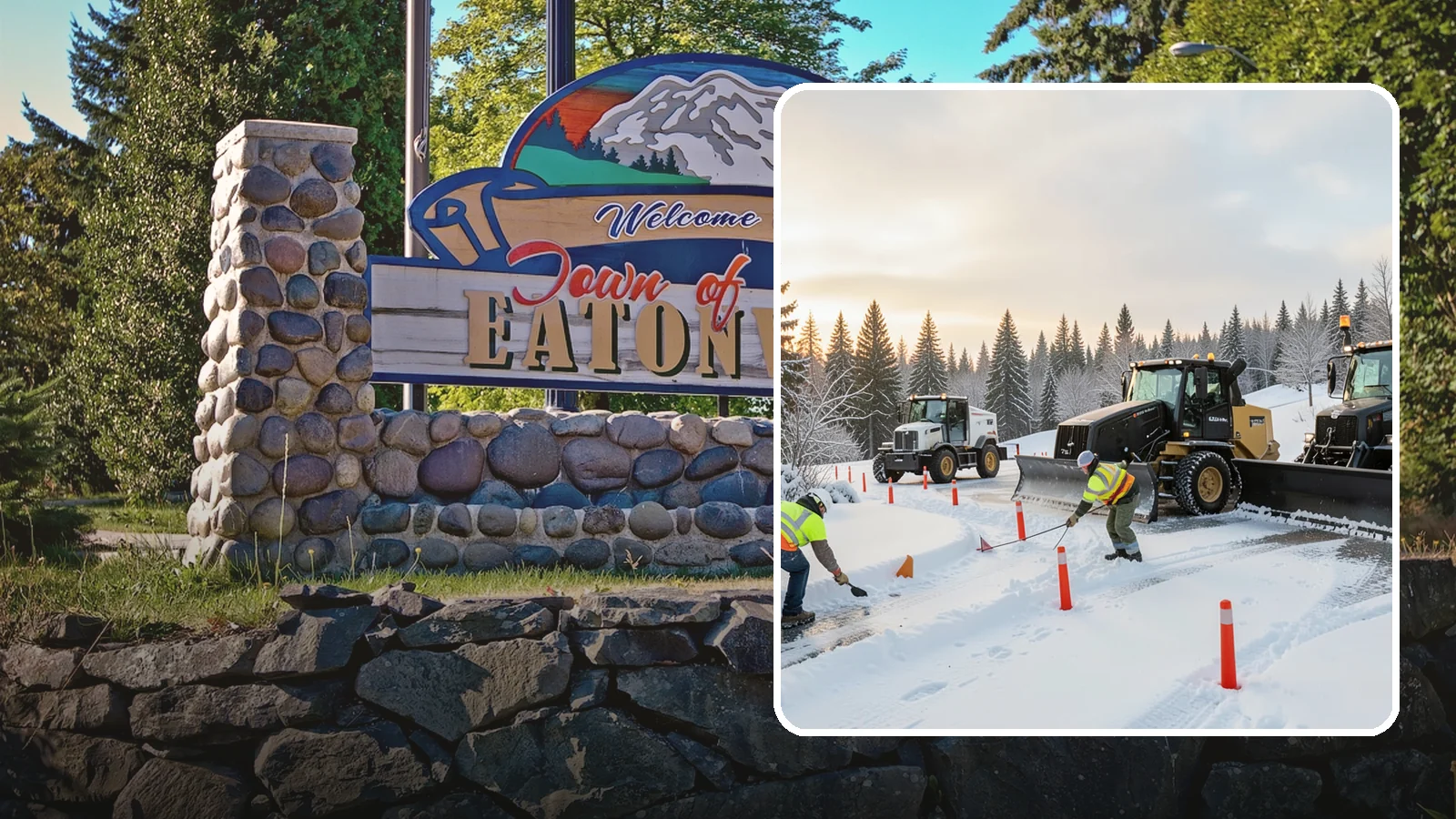 Snow Marker Installation in Eatonville, Pierce County, WA - We plant snow markers along your driveway edges, islands, and hidden features so plows work fast and damage nothing when snow...