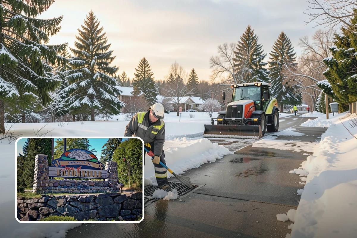 Snow Marker Installation in Eatonville, Pierce County, WA - Prevents blade damage to curbs, sprinkler heads, and landscaping