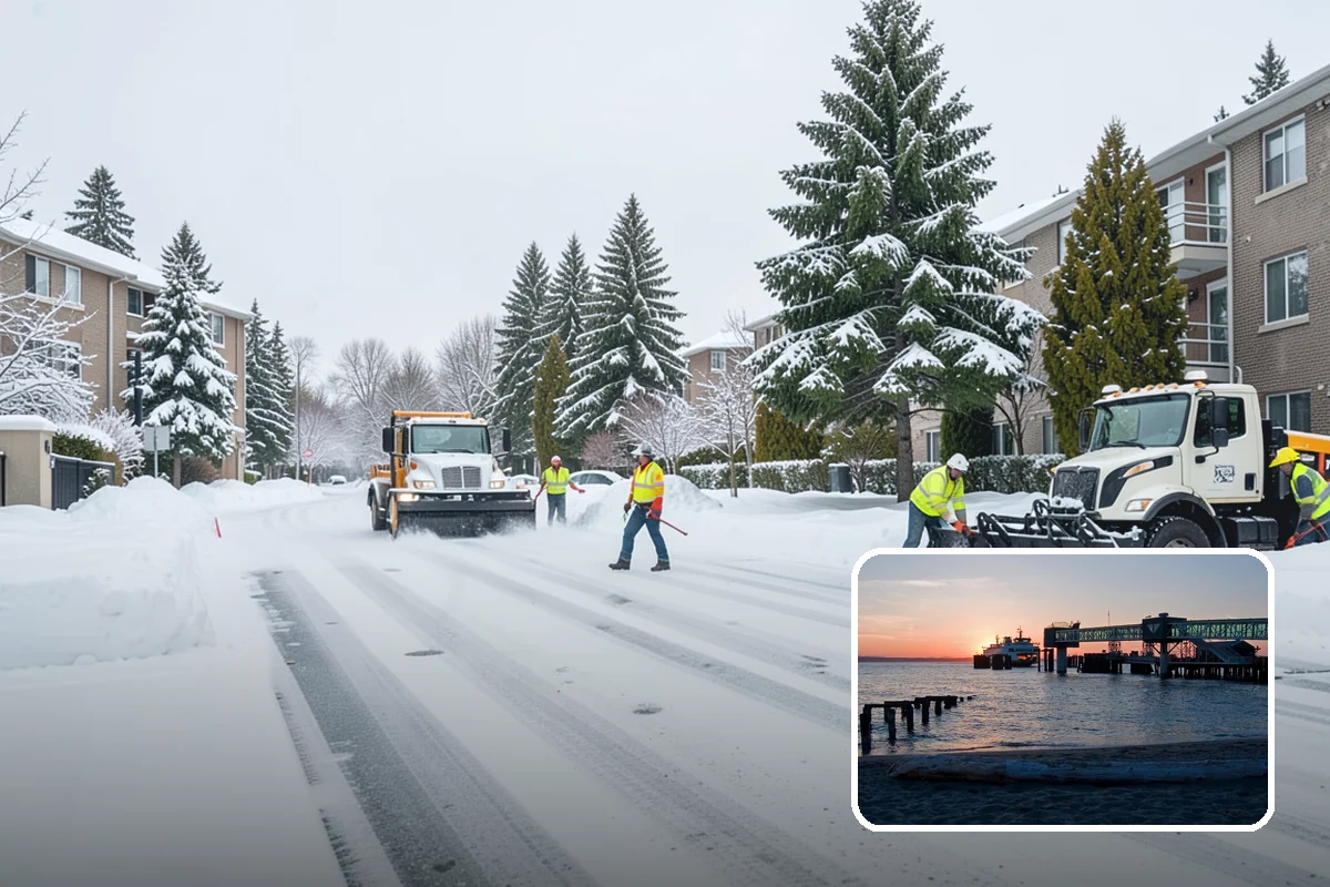 Snow Marker Installation in Edmonds, Snohomish County, WA - Prevents blade damage to curbs, sprinkler heads, and landscaping