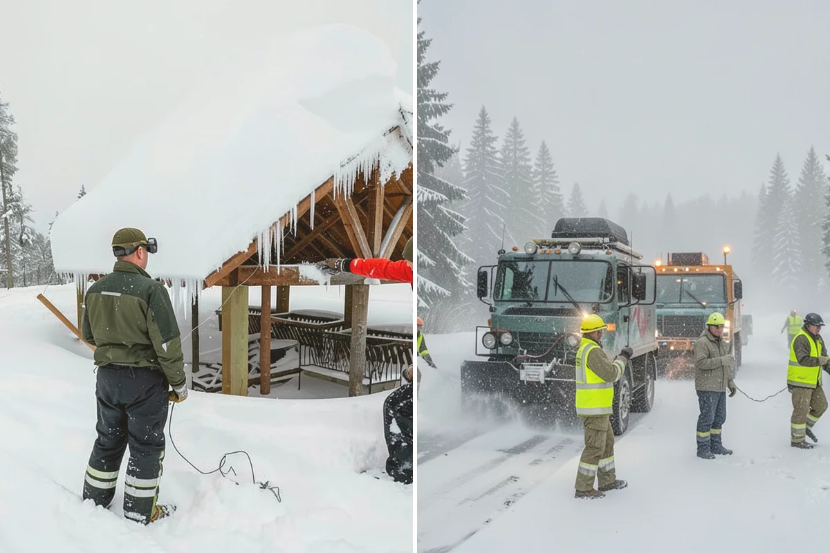Snow Marker Installation in Edmonds, Snohomish County, WA - We identify pavement edges and vulnerable features with you on-site