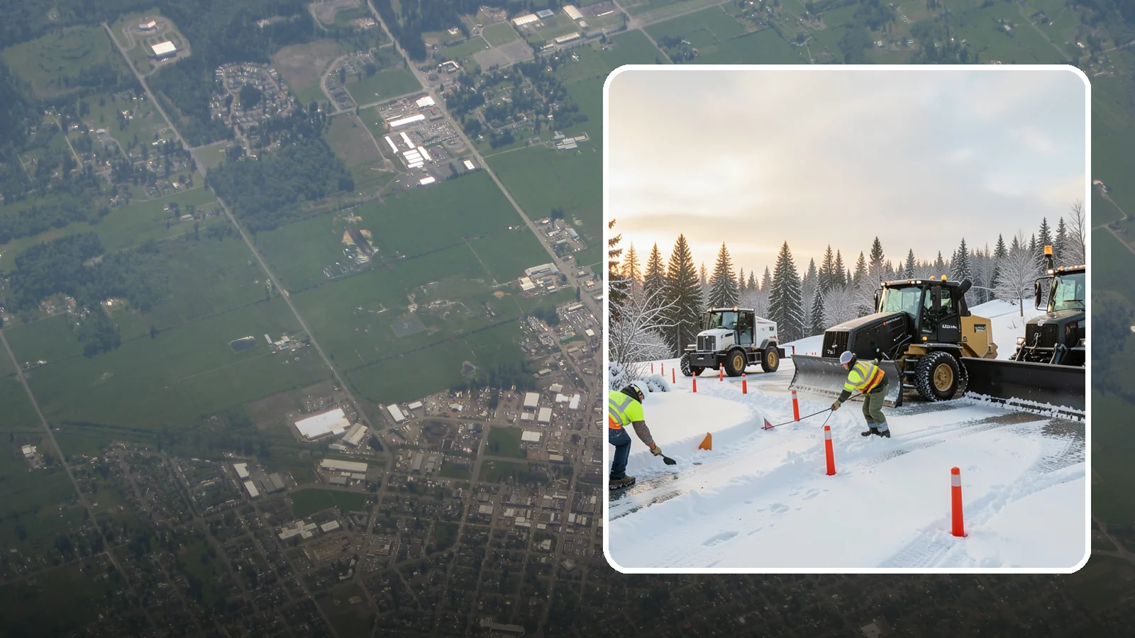 Snow Marker Installation in Enumclaw, King County, WA - We plant snow markers along your driveway edges, islands, and hidden features so plows work fast and damage nothing when snow...