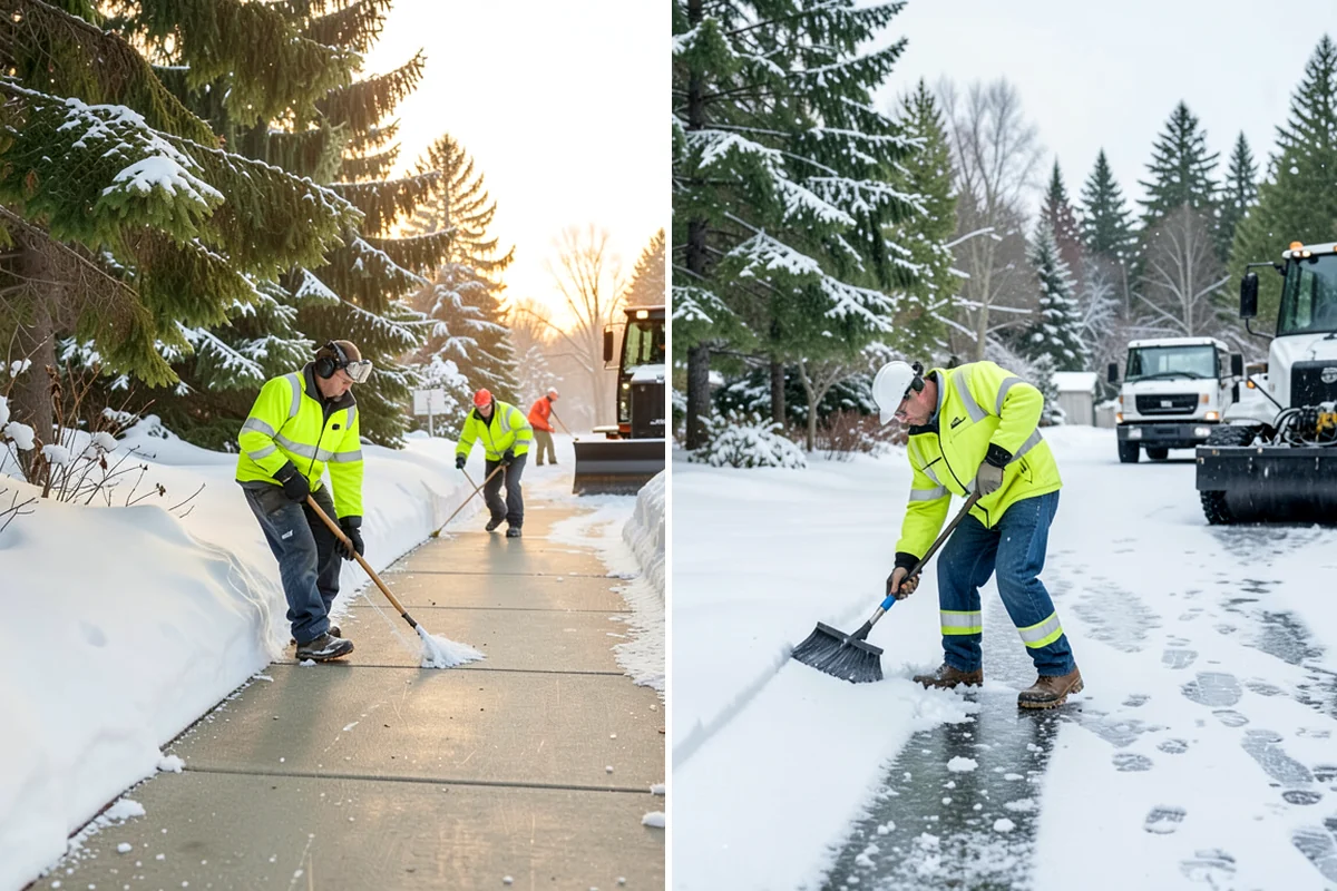 Snow Marker Installation in Enumclaw, King County, WA - We identify pavement edges and vulnerable features with you on-site