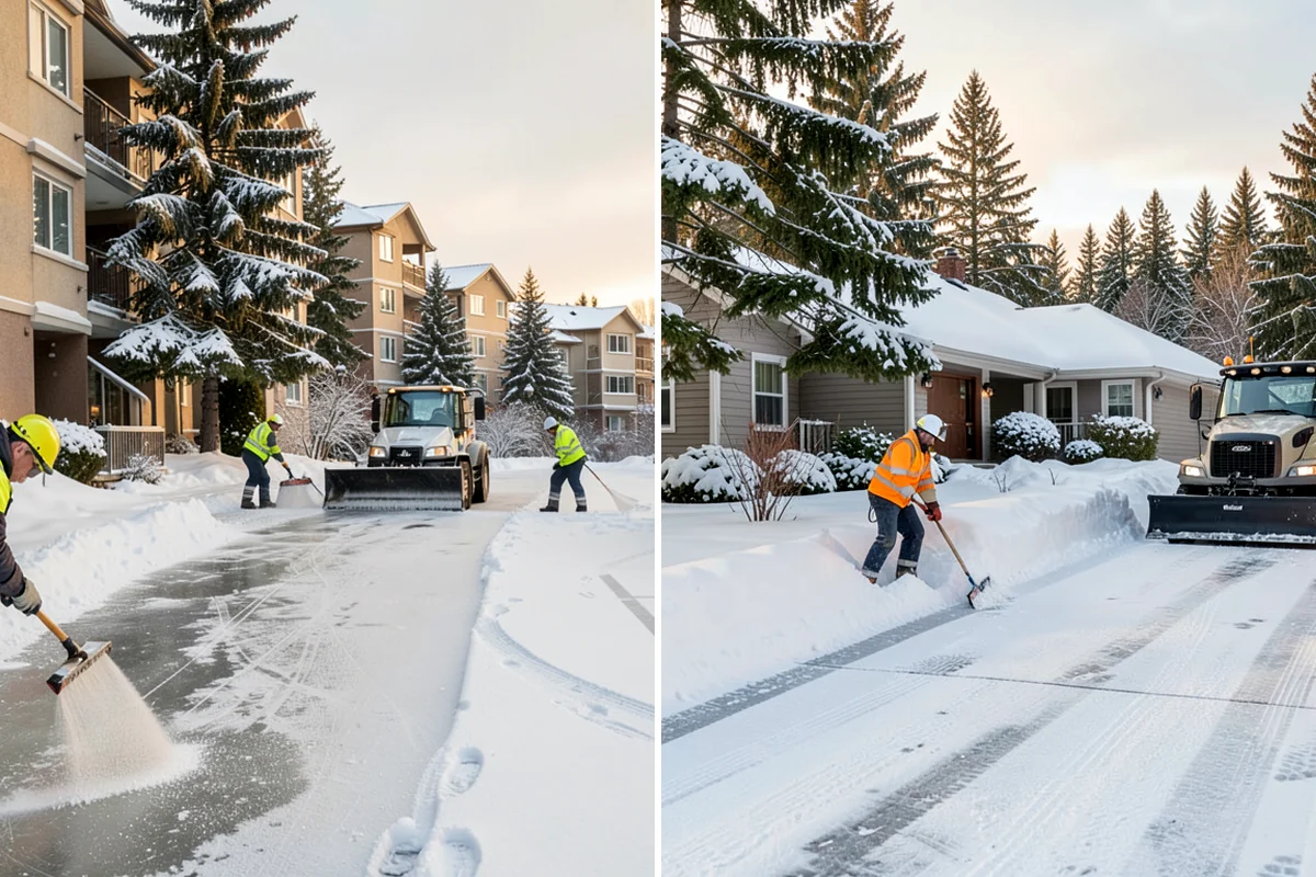 Snow Marker Installation in Federal Way, King County, WA - We identify pavement edges and vulnerable features with you on-site