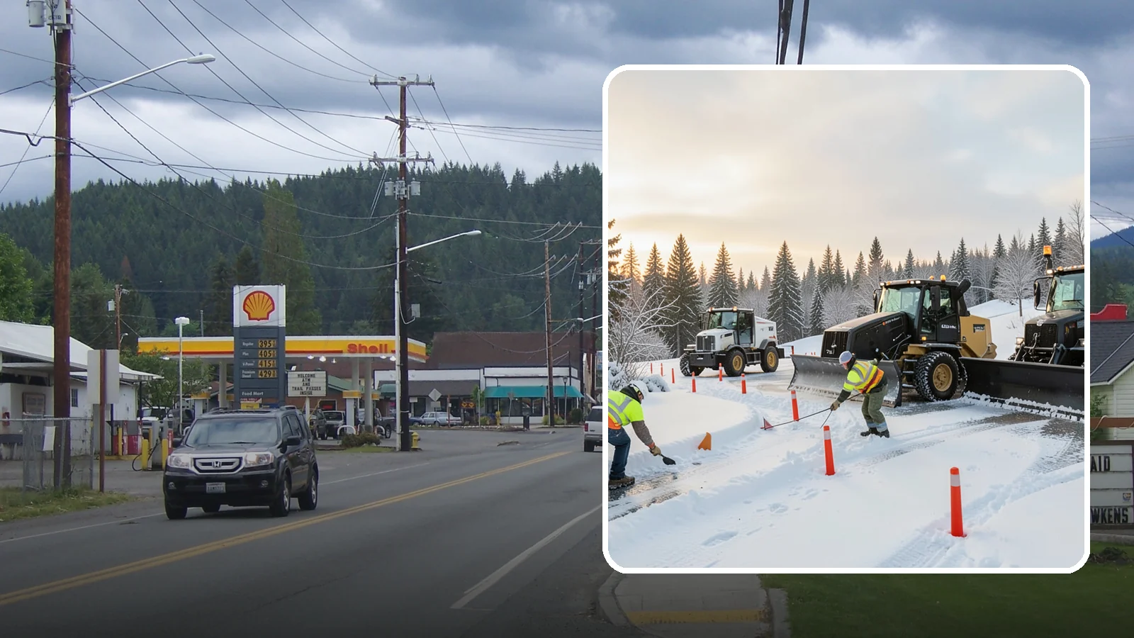 Snow Marker Installation in Granite Falls, Snohomish County, WA - We plant snow markers along your driveway edges, islands, and hidden features so plows work fast and damage nothing when snow...