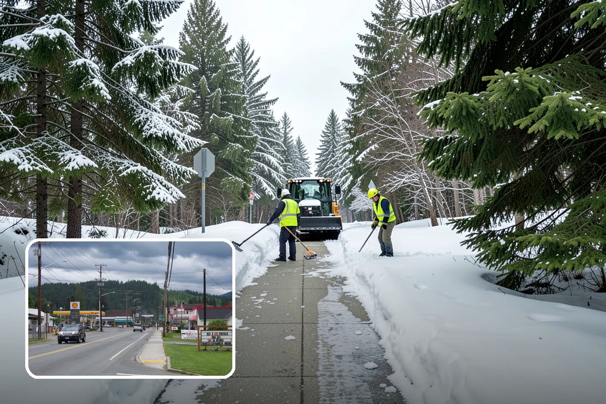 Snow Marker Installation in Granite Falls, Snohomish County, WA - Prevents blade damage to curbs, sprinkler heads, and landscaping