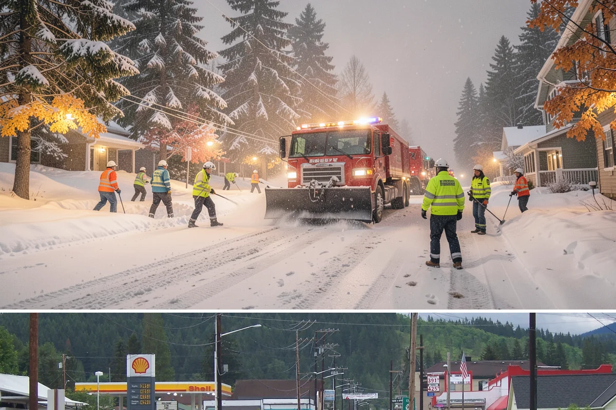 Snow Marker Installation in Granite Falls, Snohomish County, WA - Markers go in during the dry weeks of autumn and come out in March once lowland freeze risk has clearly ended.