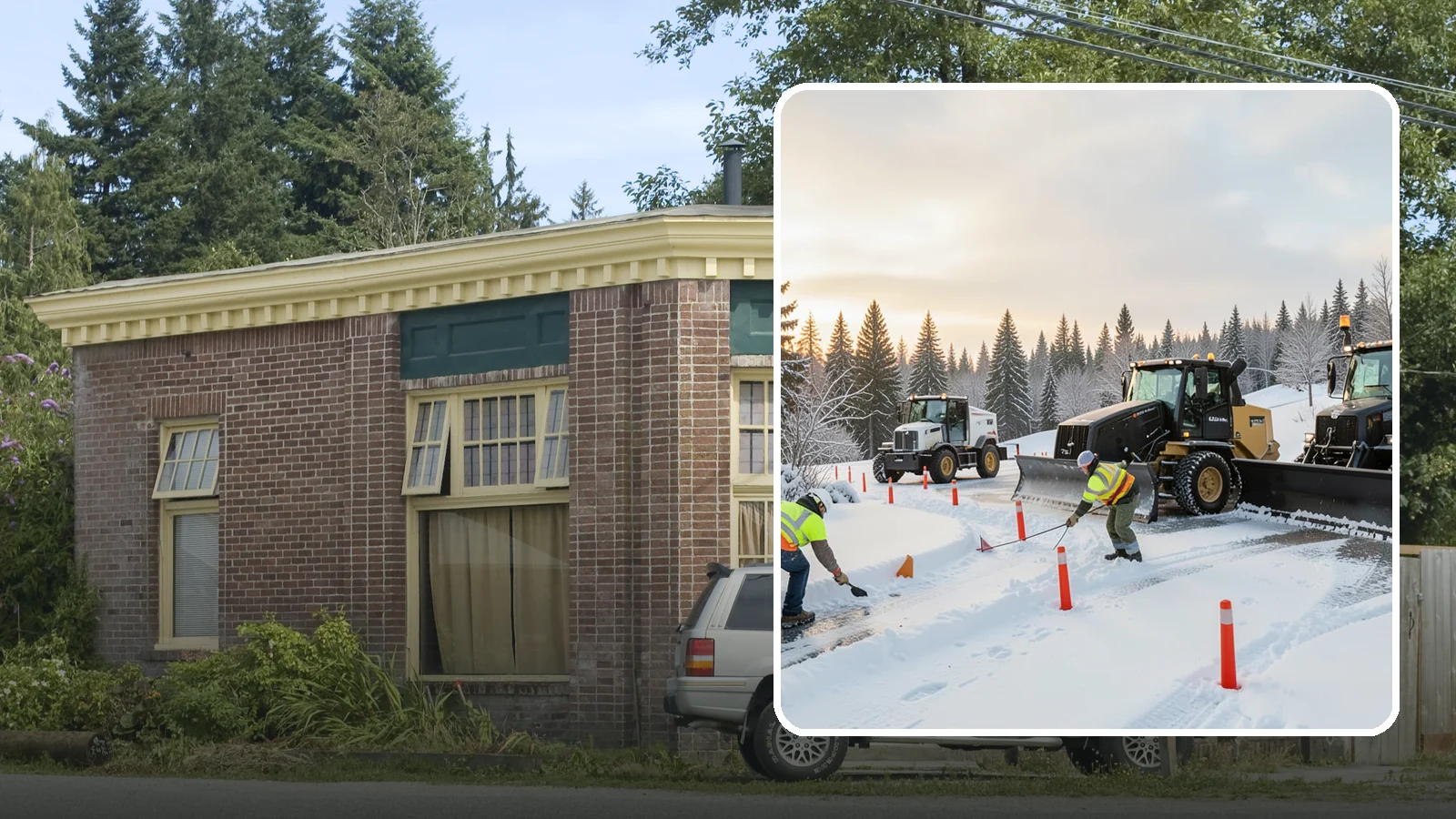 Snow Marker Installation in Hamilton, Skagit County, WA - We plant snow markers along your driveway edges, islands, and hidden features so plows work fast and damage nothing when snow...