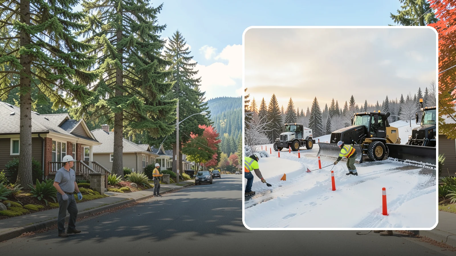 Snow Marker Installation in Hunts Point, King County, WA - We plant snow markers along your driveway edges, islands, and hidden features so plows work fast and damage nothing when snow...