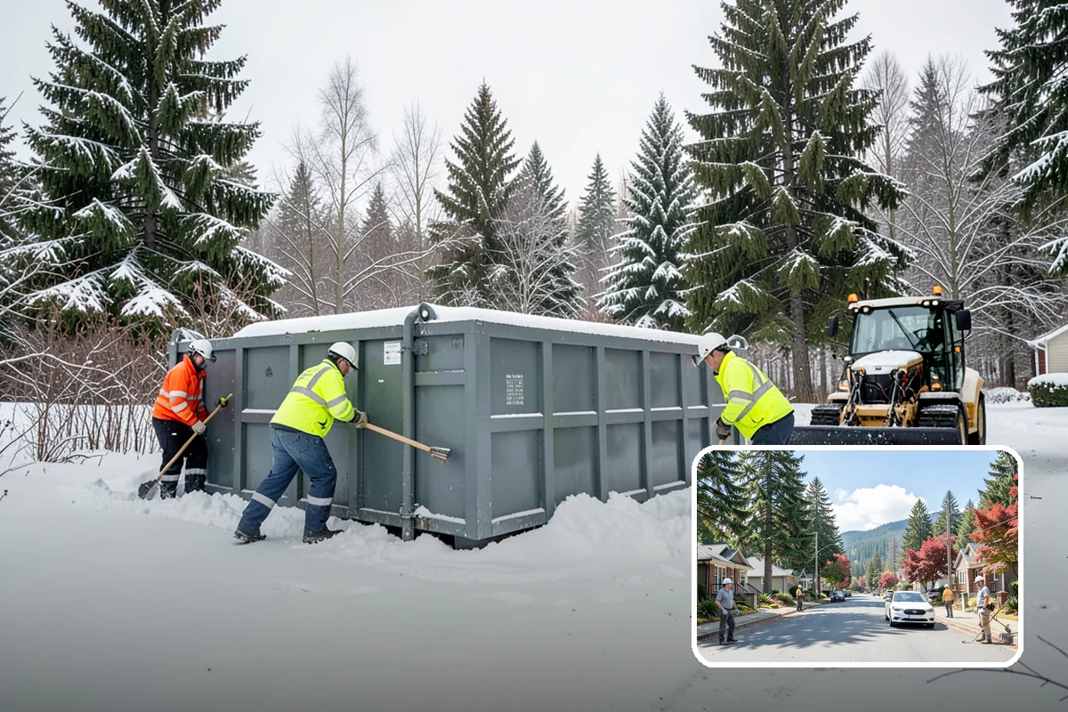 Snow Marker Installation in Hunts Point, King County, WA - Prevents blade damage to curbs, sprinkler heads, and landscaping