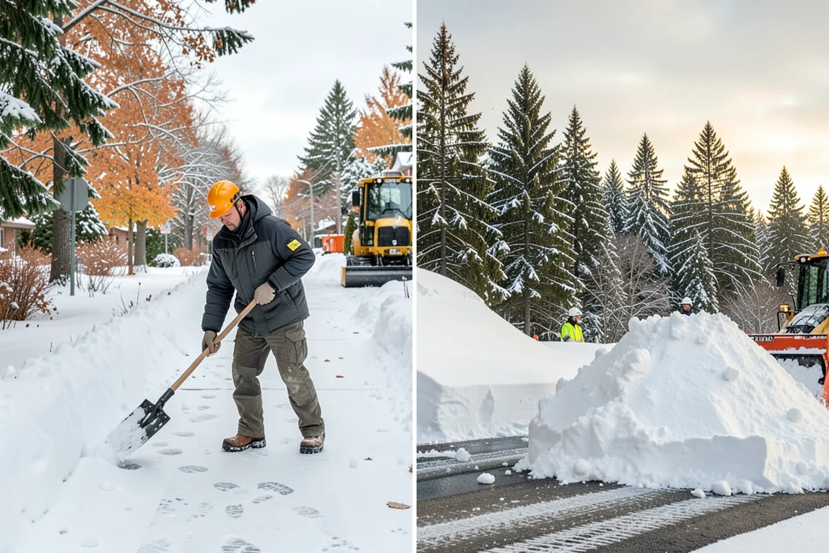 Snow Marker Installation in Kenmore, King County, WA - We identify pavement edges and vulnerable features with you on-site