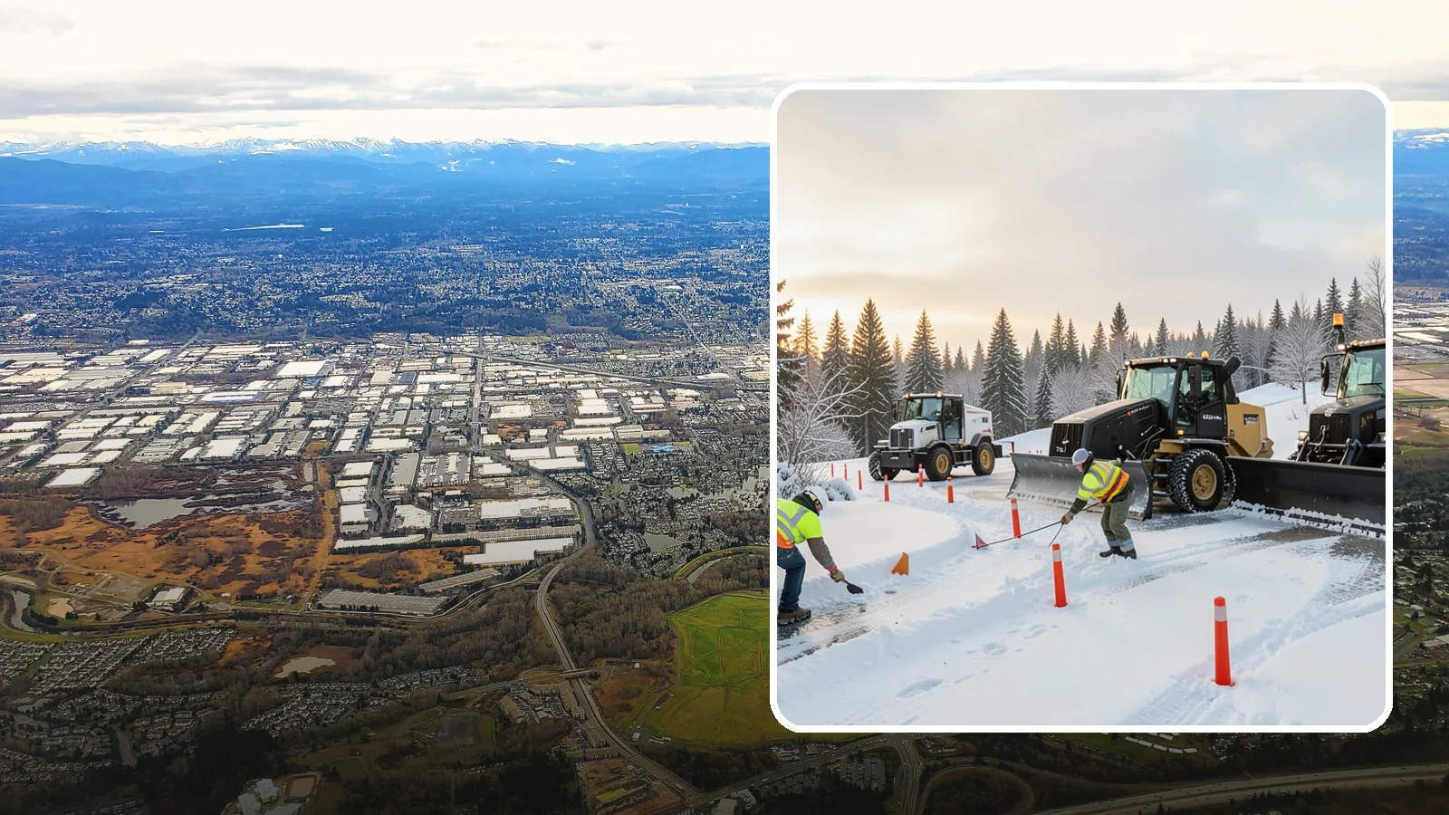 Snow Marker Installation in Kent, King County, WA - We plant snow markers along your driveway edges, islands, and hidden features so plows work fast and damage nothing when snow...