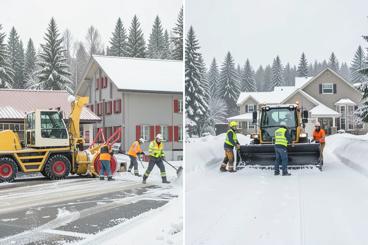 Snow Marker Installation in La Conner, Skagit County, WA - We identify pavement edges and vulnerable features with you on-site