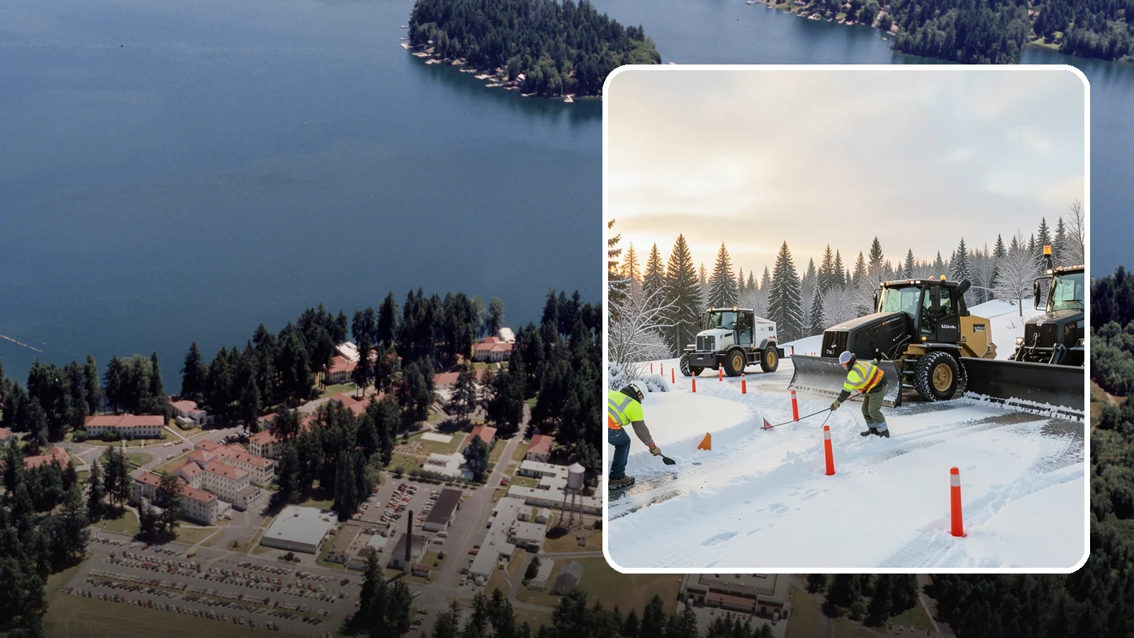 Snow Marker Installation in Lakewood, Pierce County, WA - We plant snow markers along your driveway edges, islands, and hidden features so plows work fast and damage nothing when snow...
