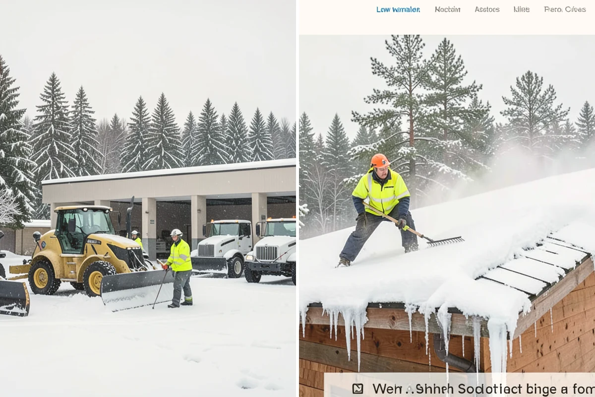 Snow Marker Installation in Langley, Island County, WA - We identify pavement edges and vulnerable features with you on-site