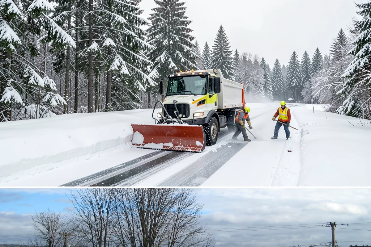 Snow Marker Installation in Langley, Island County, WA - Markers go in during the dry weeks of autumn and come out in March once lowland freeze risk has clearly ended.
