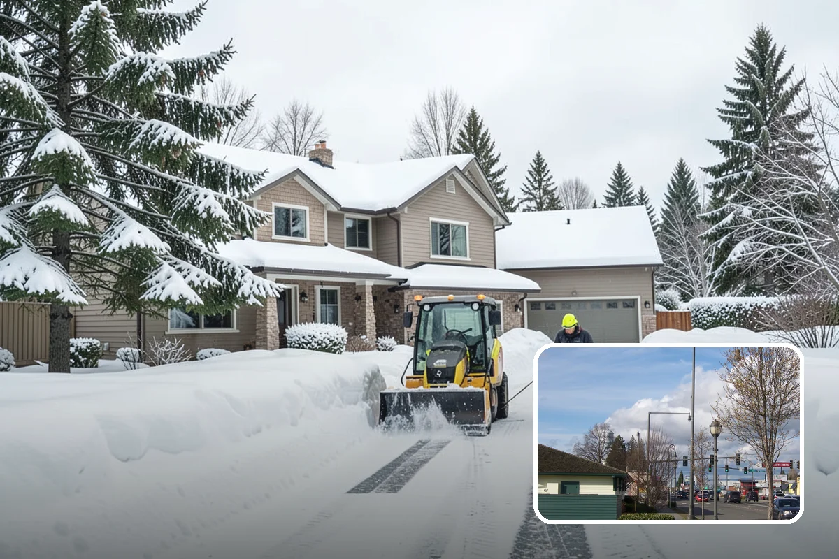 Snow Marker Installation in Marysville, Snohomish County, WA - Prevents blade damage to curbs, sprinkler heads, and landscaping