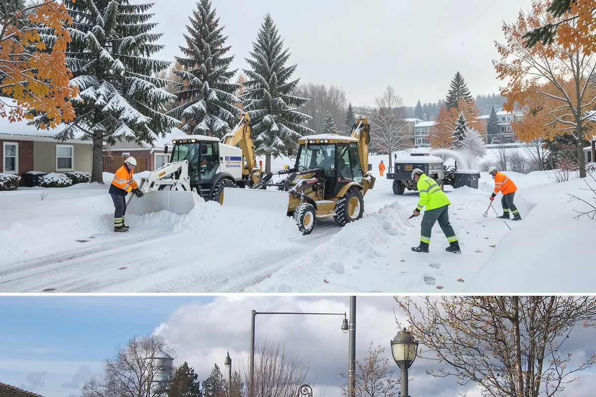 Snow Marker Installation in Marysville, Snohomish County, WA - Markers go in during the dry weeks of autumn and come out in March once lowland freeze risk has clearly ended.