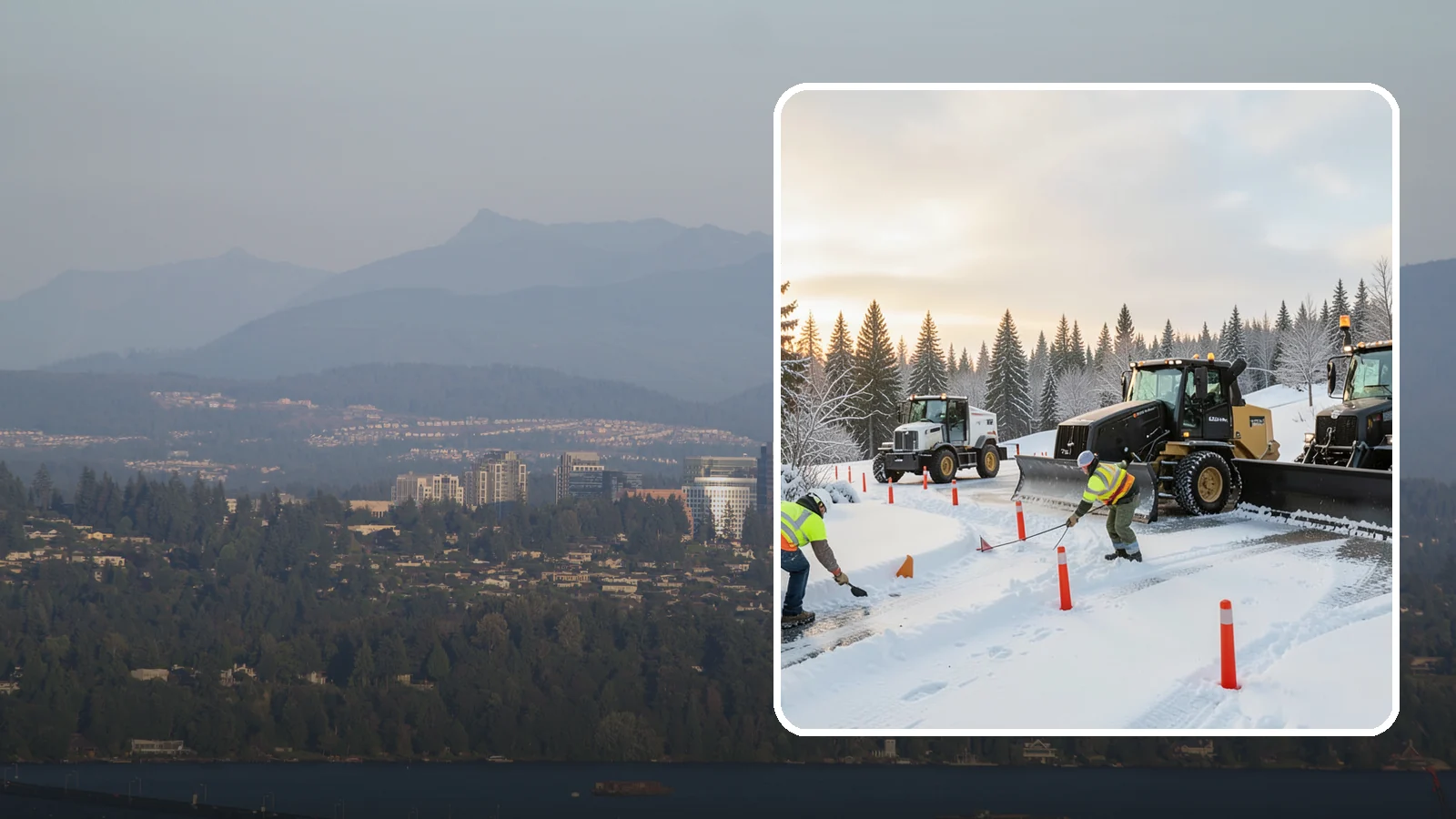 Snow Marker Installation in Medina, King County, WA - We plant snow markers along your driveway edges, islands, and hidden features so plows work fast and damage nothing when snow...