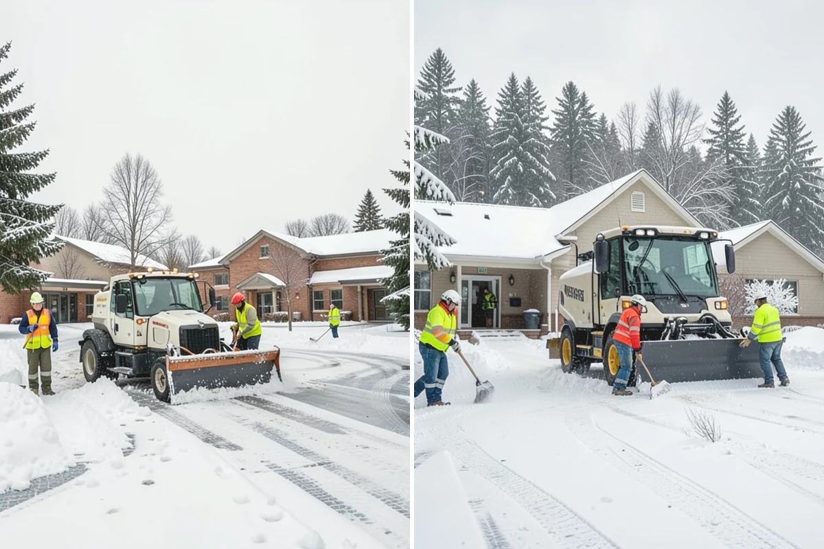Snow Marker Installation in Mercer Island, King County, WA - We identify pavement edges and vulnerable features with you on-site