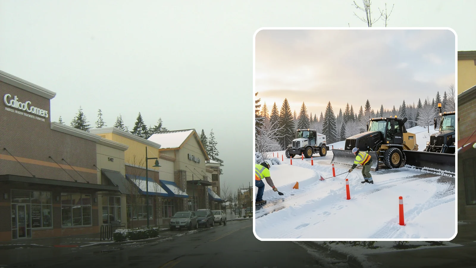 Snow Marker Installation in Mill Creek, Snohomish County, WA - We plant snow markers along your driveway edges, islands, and hidden features so plows work fast and damage nothing when snow...