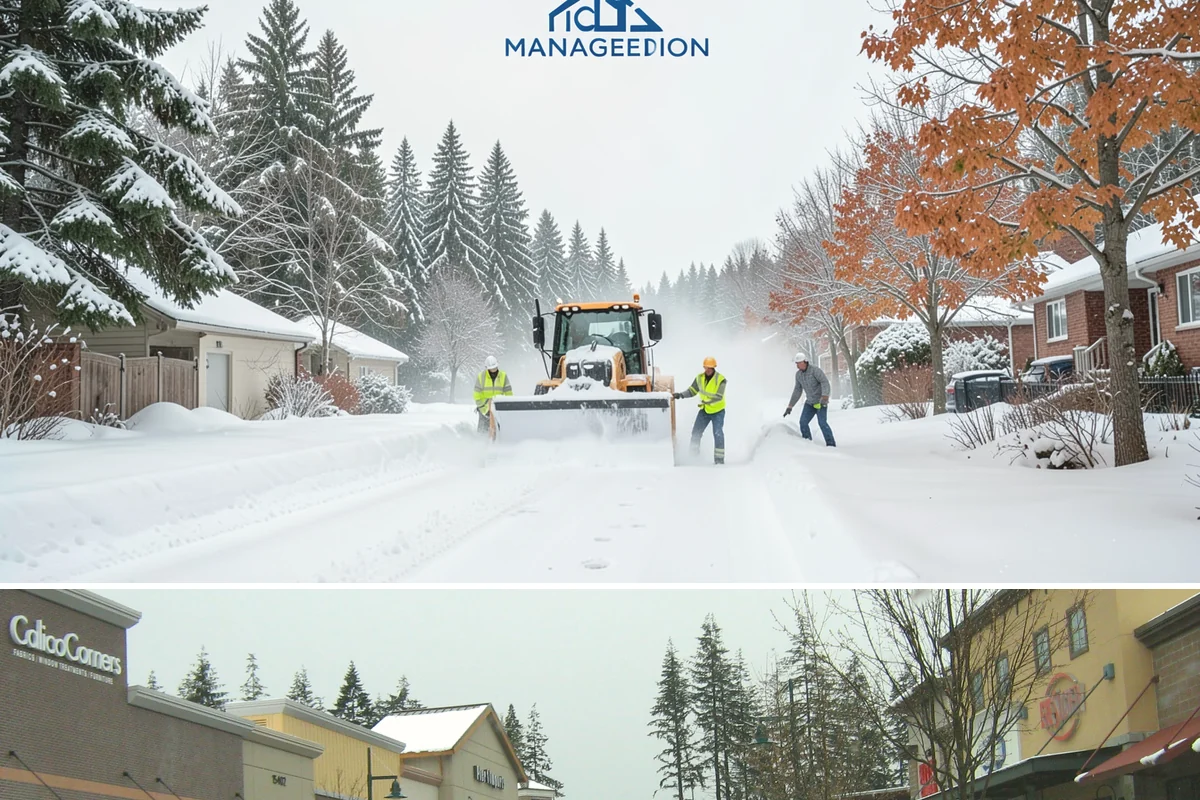 Snow Marker Installation in Mill Creek, Snohomish County, WA - Markers go in during the dry weeks of autumn and come out in March once lowland freeze risk has clearly ended.